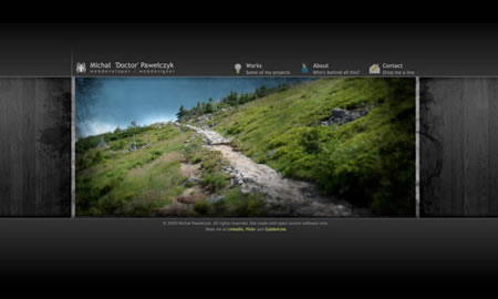 20个漂亮的黑色风格网站设计欣赏