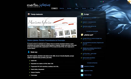 20个漂亮的黑色风格网站设计欣赏