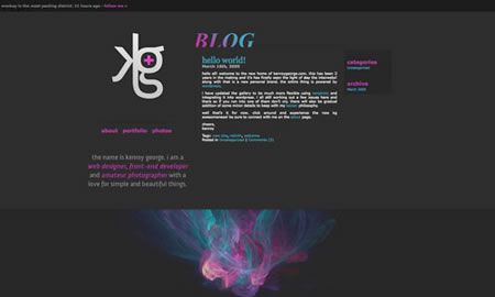 20个漂亮的黑色风格网站设计欣赏