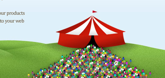 30个手绘插画装饰的网站头部设计