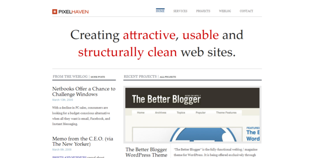 50个漂亮简洁的网页设计作品