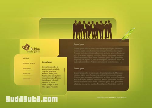 55个漂亮的绿色主题的网站设计欣赏