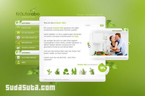 55个漂亮的绿色主题的网站设计欣赏