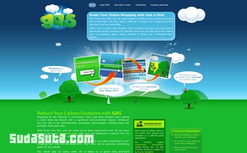 55个漂亮的绿色主题的网站设计欣赏
