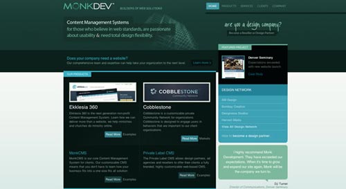 55个漂亮的绿色主题的网站设计欣赏