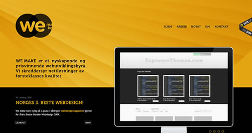 50个启发你灵感的黄色风格网站设计欣赏