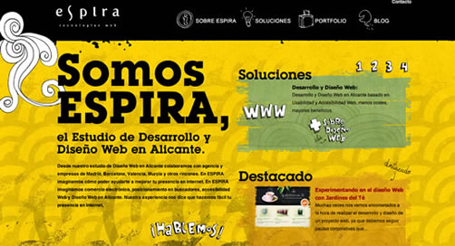 50个启发你灵感的黄色风格网站设计欣赏