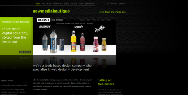 30个超酷的黑色风格网页设计作品