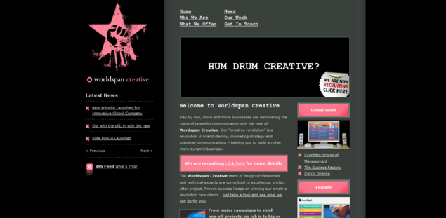 30个超酷的黑色风格网页设计作品