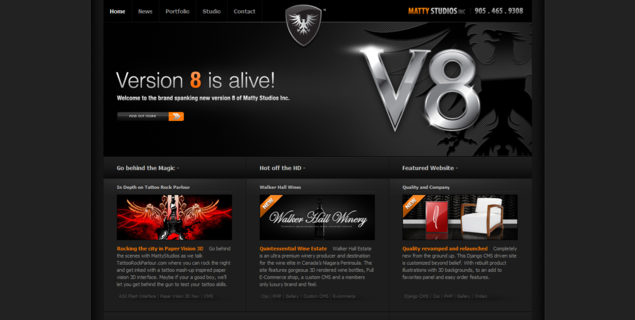 30个超酷的黑色风格网页设计作品