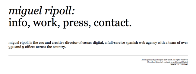 25个漂亮的简洁网页设计作品