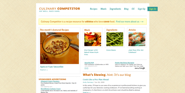 Culinary Competitor 25个优秀的生活网站