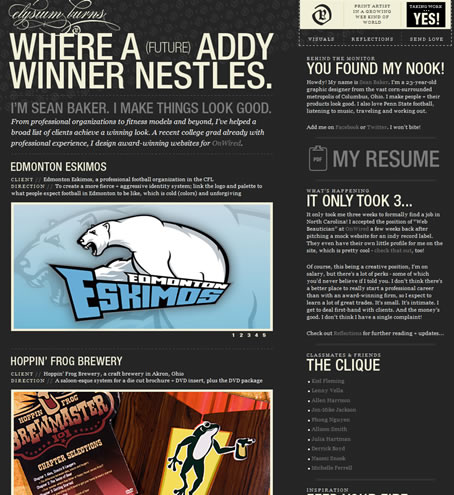 25个优秀激发灵感的暗色调 CSS网页设计