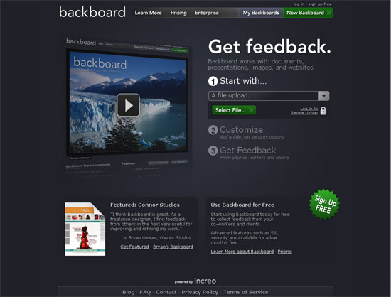 50个暗色调网站设计欣赏