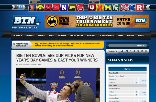 33个精美的体育网站欣赏