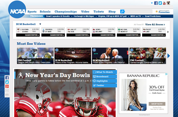 33个精美的体育网站欣赏