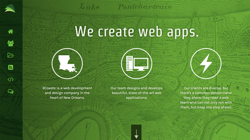 国外单色配色网站案例欣赏