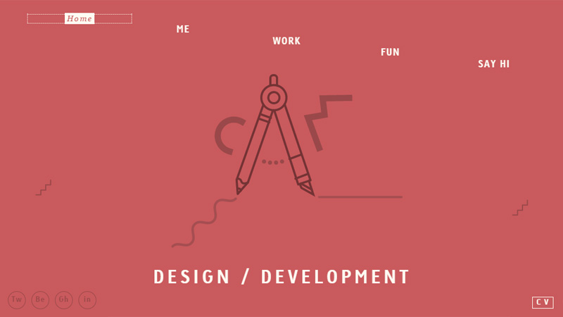 国外单色配色网站案例欣赏