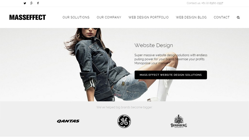 国外单色配色网站案例欣赏