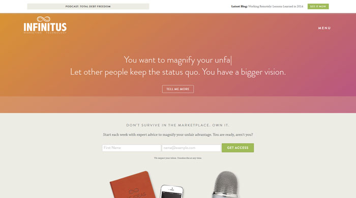 18个渐变色背景网站