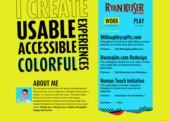 国外30个醒目的充满活力的网页设计