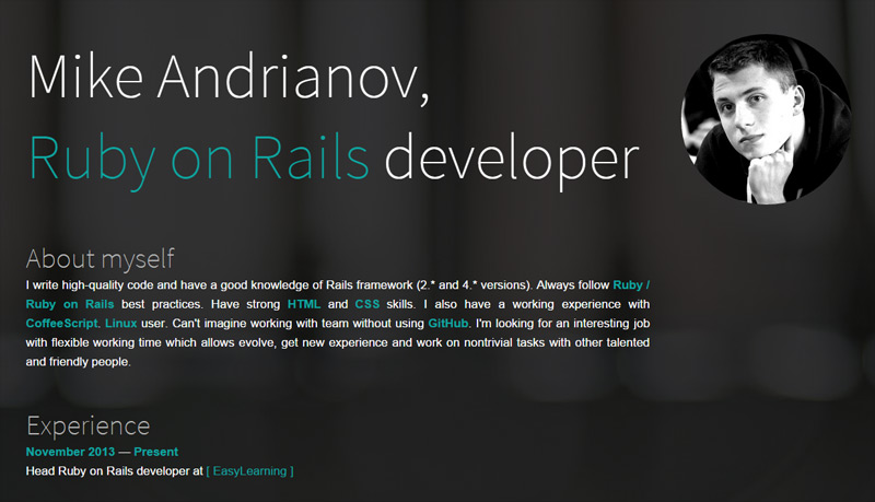 30个黑色系网页设计