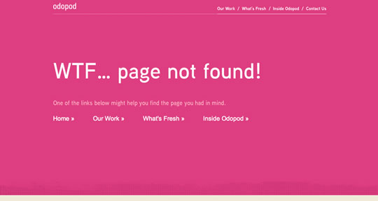 35个创意404错误网页设计