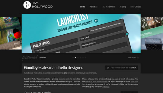 30个最新Slideshows(幻灯片)在网页设计中的应用