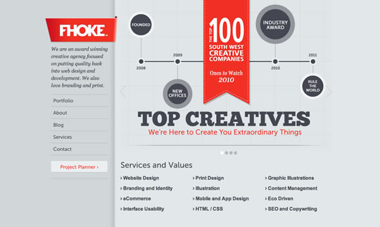 30个绝妙的色彩运用的网页设计案例