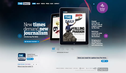 30个绝妙的色彩运用的网页设计案例