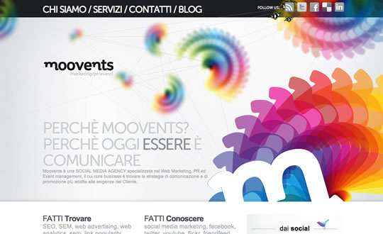 30个绝妙的色彩运用的网页设计案例