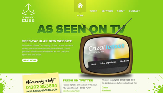 30个绝妙的色彩运用的网页设计案例