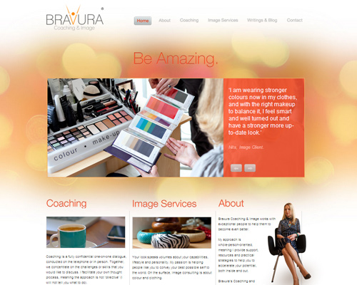 网页设计灵感：背景虚化效果网站欣赏