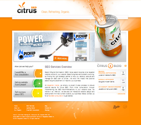 30个橙色网页设计作品