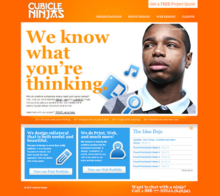 30个橙色网页设计作品