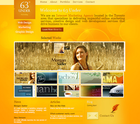 30个橙色网页设计作品