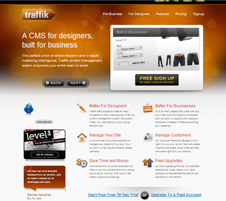 30个橙色网页设计作品