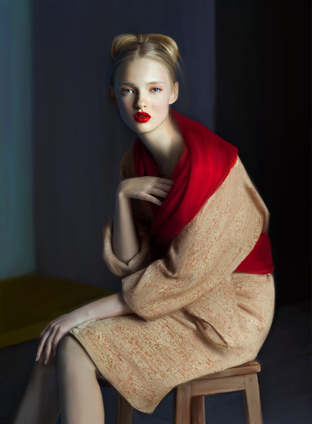 Lili Aleeva秋天的红色绝美摄影