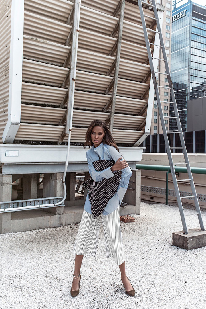 超模 Joan Smalls（琼·斯莫斯）《Harper’s Bazaar》时尚杂志大片