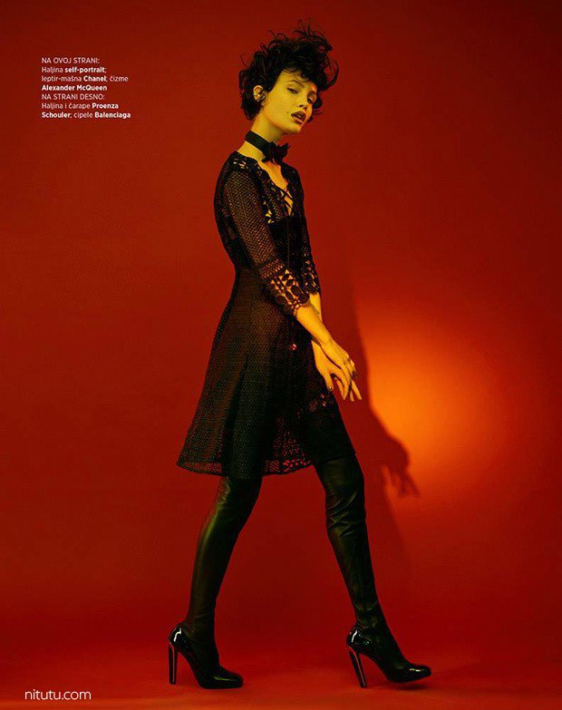 Julie for Harper’s Bazaar Serbia（塞尔维亚）by Marcin Kempski