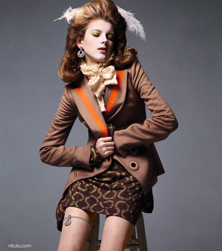 Carine Roitfeld 演绎《Harper’s Bazaar》杂志时尚大片