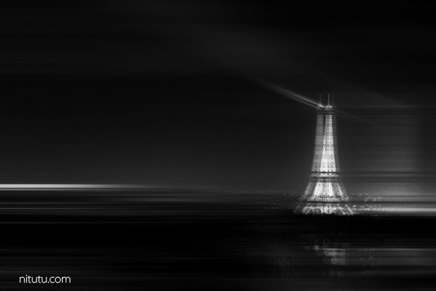 摄影师N. VENT FISCHER 拍出了动荡的巴黎 模糊异变中的美
