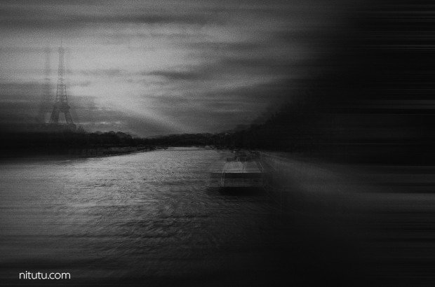 摄影师N. VENT FISCHER 拍出了动荡的巴黎 模糊异变中的美