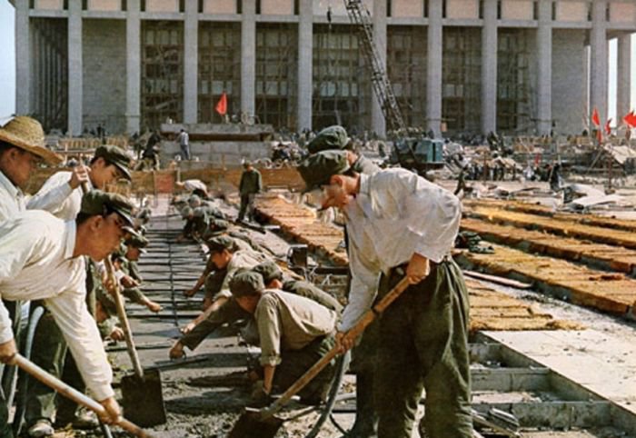 老照片:毛主席纪念堂是怎样建成的