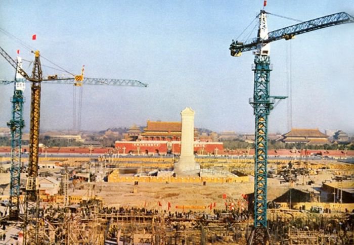 老照片:毛主席纪念堂是怎样建成的