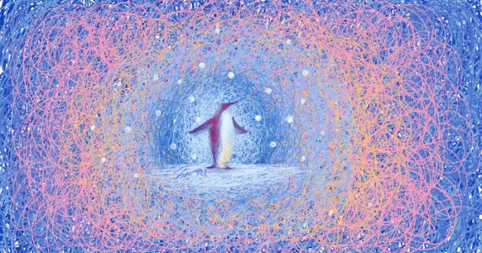 插画师artfei：一组精神病系色彩插画