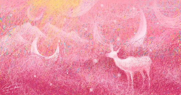 插画师artfei：一组精神病系色彩插画