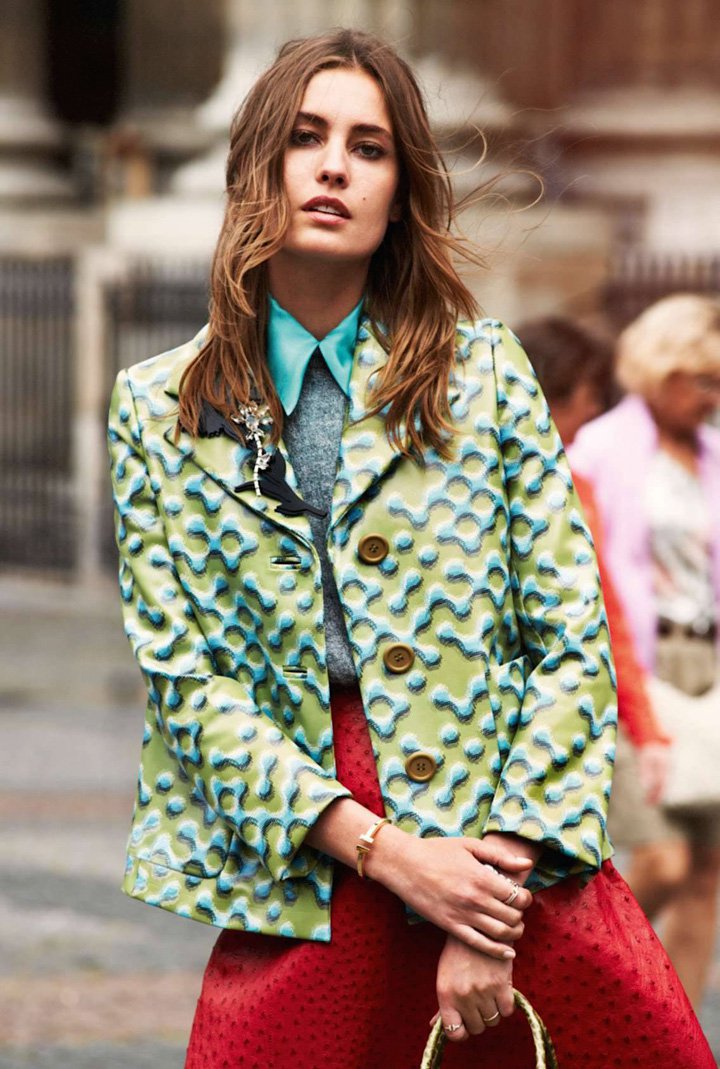 超模Nadja Bender演绎《Elle》杂志法国版时尚大片