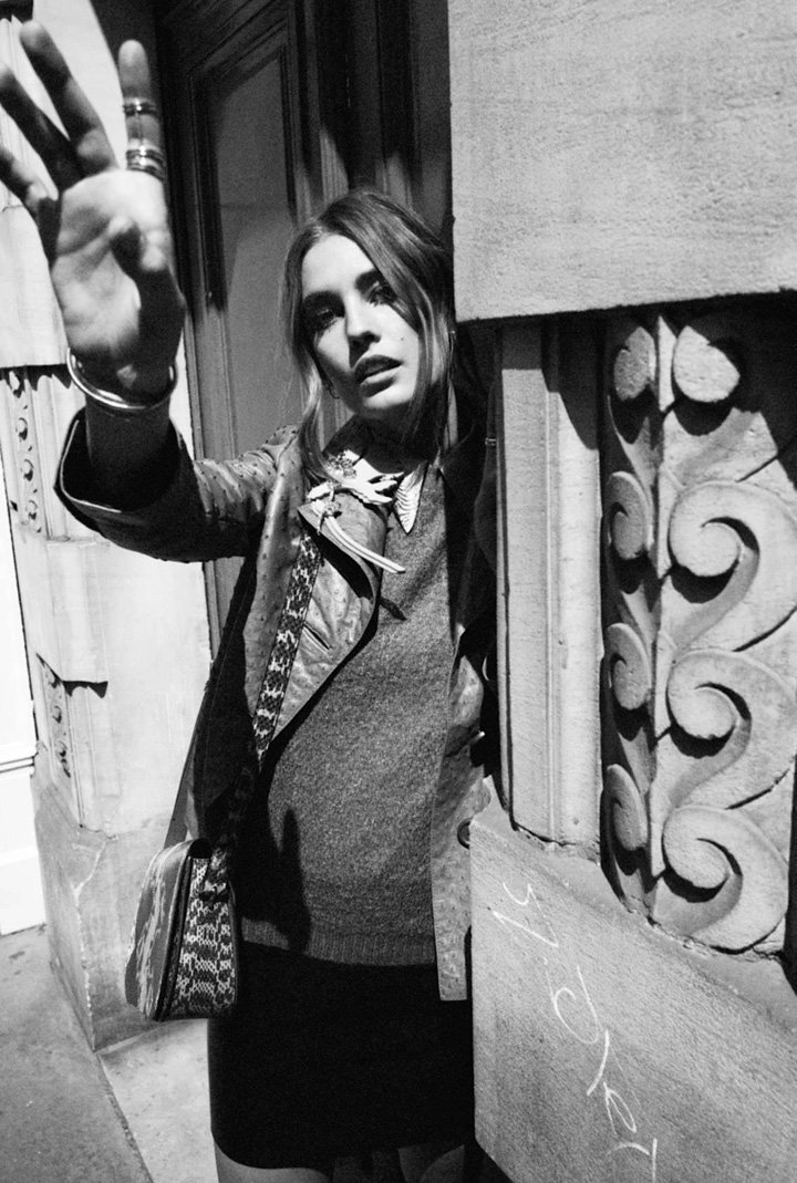 超模Nadja Bender演绎《Elle》杂志法国版时尚大片