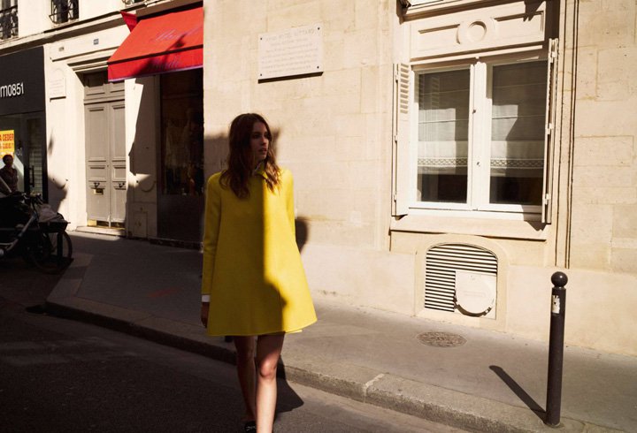 超模Nadja Bender演绎《Elle》杂志法国版时尚大片